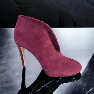 Hobbs London made in italy magenta pink suede heels - Picture 1 of 7