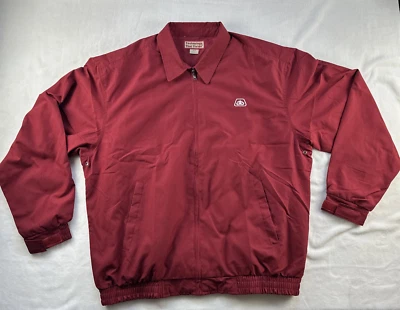 Harrington Chaqueta Hombre XLT, XL Alto, Rojo, Forro a Cuadros, Retro, Vintage, Preppy Foto 1 de 4