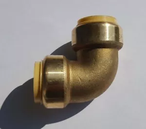 20 PIECES 1" X 1" PUSH FIT ELBOW FITTINGS NEW! LEAD FREE BRASS - Picture 1 of 1