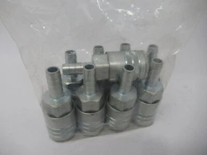 Dixon DC2644 Steel Semi-Automatic Coupler Hose Barb 3/8" Body & ID Lot of 9 NOP - Picture 1 of 3