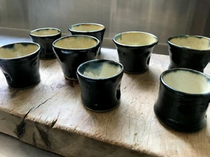 SAKE cups X 8 - Japan - pottery - Picture 1 of 12