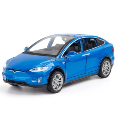 1:32 Tesla Model X 90D Model Car Diecast Toy Cars Toys for Boys Kids Gifts Blue - Image 1 of 4
