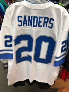 BARRY SANDERS DETROIT LIONS    Mitchell & Ness NFL    LEGACY JERSEY MENS WHITE