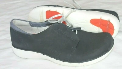 Zapatillas Oxford Clarks Talla 7 Cuero Negro Perforado Conducción  Foto 1 de 4