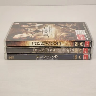 Deadwood Serie Completa Temporada 1-3 1 2 3 DVD Serie de TV de 12 Discos | Región 4 | PAL Foto 1 de 4