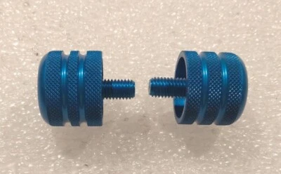 TERMINALI MANUBRIO KAWASAKI ER6 Z 750 1000 ZX6R ERGAL BLU DELLA LIGHTECH KTMK - Immagine 1 di 4