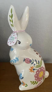 Blue Sky Ceramics HASENKÜSSE 2020 FRÜHLING/OSTERN Kaninchen Figur 13" Neu mit Etikett - Bild 1 von 5