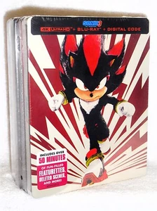 Sonic 1 2 3 + Knuckles (4K/Blu-ray, STEELBOOK, 8-Disc) family action comedies - Picture 1 of 6