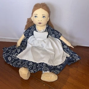 MerryMakers 10" Colonial Williamsburg Sarah Doll 1996 Cloth + Market Dress - Picture 1 of 14