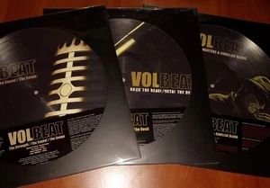 VOLBEAT 3x LP PICTURE DISC VINYL Lot THE STRENGTH / ROCK THE REBEL / GUITAR New - Picture 1 of 2