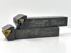 Valenite PTMR-12-32 B | Indexable Lathe Holders | 3/4" Shank USED 2pcs - Picture 1 of 4