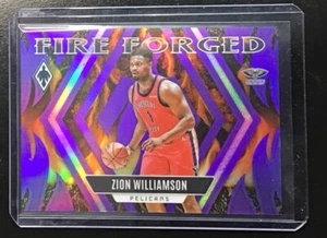 π₯2023-24 Panini Phoenix Fire Forged Purple Zion Williamson #βd /75 Pelicans SP - Picture 1 of 2