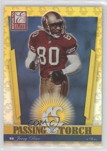 2002 Donruss Elite Passing the Torch /400 Jerry Rice Terrell Owens #PT-24 HOF