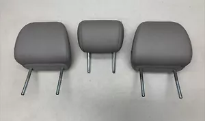 2011 - 2017 HONDA ODYSSEY OEM MIDDLE Row LEATHER Left Right Headrest SET GRAY - Picture 1 of 22