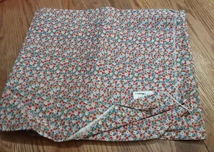 1 1/2 yard x 44 Vintage pink red white calico floral blender cotton Fabric  - Picture 1 of 3