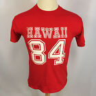 Rare Minty Vintage 80'S Hawaii Number Jersey Surf T Shirt 84 Hanes Usa Sport