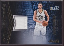 2016-17 Panini Studio Influencers Jersey Gordon Hayward Jazz Game Worn