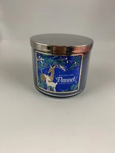 NEU Bath & Body Works FLANELL-Duftkerze 3 Docht 14,5 Oz. - Bild 1 von 4