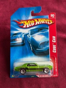 HOT WHEELS WEB CODE CAR ~ GREEN 1968 MERCURY COUGAR ~ MOC! - Bild 1 von 2