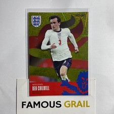 Ben Chilwell - 10/49 Yellow Laser Foil Parallel Panini The Best of England 2022