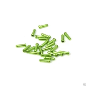 100 BICYCLE SHIFTER & BRAKE CABLE TIPS CAP END CRIMPS 2.3mm / 12mm - Picture 1 of 3