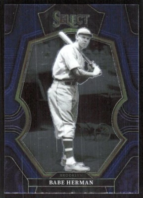 2023 7656B Panini Select BLUE PRIZM Babe Herman Brooklyn Robins #107 Foto 1 de 2