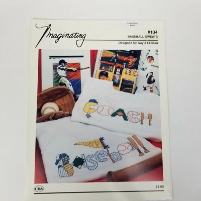 Baseball Sweats Imaginating for Counted Cross Stitch #104 CDA 1993 Chart Only - Image 1 of 4