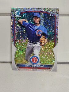 2023 Bowman Chrome Jefferson Rojas Speckle Refractor 1st Bowman 241/299 Cubs