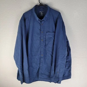 SwissTech Men's Adult Sz 3XL Button Shirt Long Sleeve Solid Blue Stretch Outdoor - Picture 1 of 7