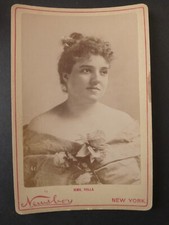 Antique 1890's Newsboy Burlesque Cabinet Photos N566 #61 Mme. Rolla
