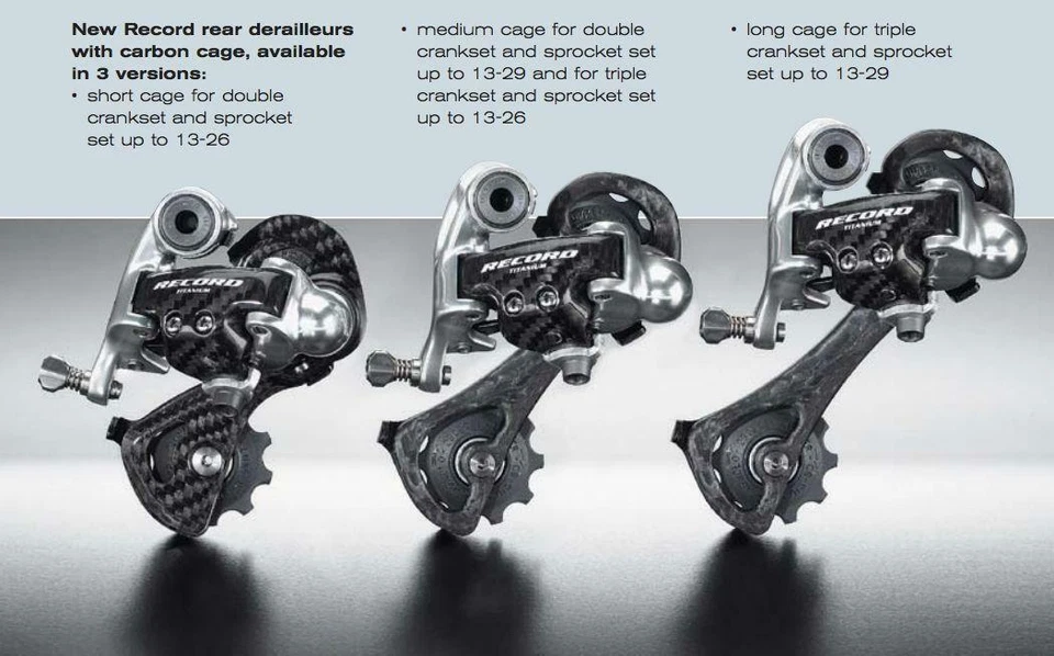 Campagnolo Record 10 Speed Carbon Rear Derailleur | All Sizes - Image 1 of 1