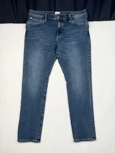 Jeans denim slim fit FLINT AND TINDER blu - uomo 34x32 vestibilità 33x29 - Foto 1 di 11