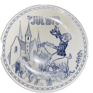 Hans Christian Andersen: Clumsy Hans  Collector Plate 1970 Orla Muff Danmark EUC - Picture 1 of 3