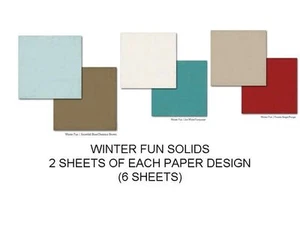 CARTA BELLA "WINTER FUN" 12X12 PAPIER MASSIF (6 PIÈCES) NEIGE HIVER SCRAPJACK'S PLACE - Photo 1/1
