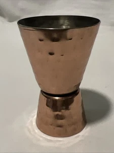 Copper Jigger Shot Hammered 3" - Picture 1 of 8