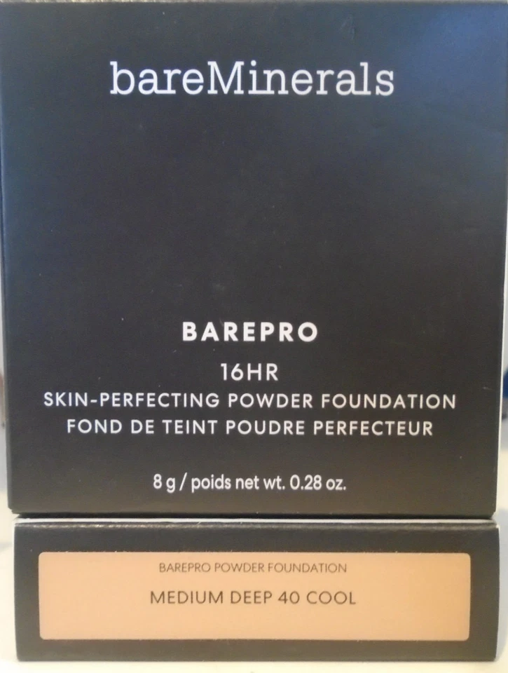 BareMinerals Barepro 16Hr Wear Perfecting Powder Foundation Medium Deep 40 Cool