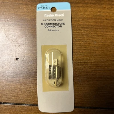 Radio Shack 9-Position Male D-Subminiature Connector Solder-type - Image 1 of 2