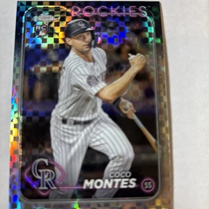 Coco Montes (RC) 2024 Topps Chrome X-fractor #182 Colorado Rockies SS - Picture 1 of 7