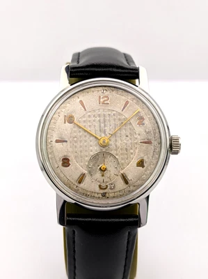 复古手表 Pobeda 2 MChZ 2602 15 珠宝苏联新表壳男士老年表盘  — 第 1/4 张图片