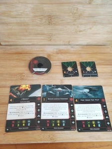 Star Wars X-Wing TIE/VN Silenciador Expansión Retroceso Tarjetas Y Dial 2da Edición - Imagen 1 de 10