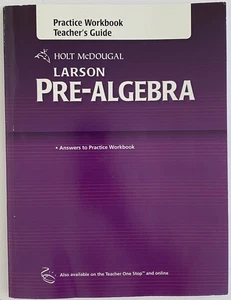 Teacher's Guide - Holt McDougal Larson Pre-Algebra: Practice Workbook  - Foto 1 di 2