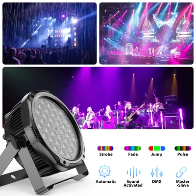 IP65 Waterproof RGB Par Light 360W With Fade Jump Pulse Stage wash Light - Image 1 of 4