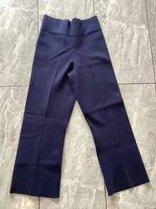 J. Crew Delaney Kickout Sweater Navy Blue Pants Stretch Medium Petite - Picture 1 of 4