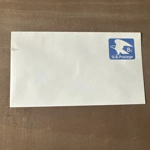 US Ganzsache Briefumschlag blau 8C geprägt Adler Stempel unbenutzt U557 - Bild 1 von 2