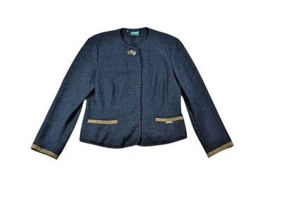 Geiger Austria Cardigan | Coat Size 42 Wool Button Up Sweater Wooden Buttons - Image 1 of 4