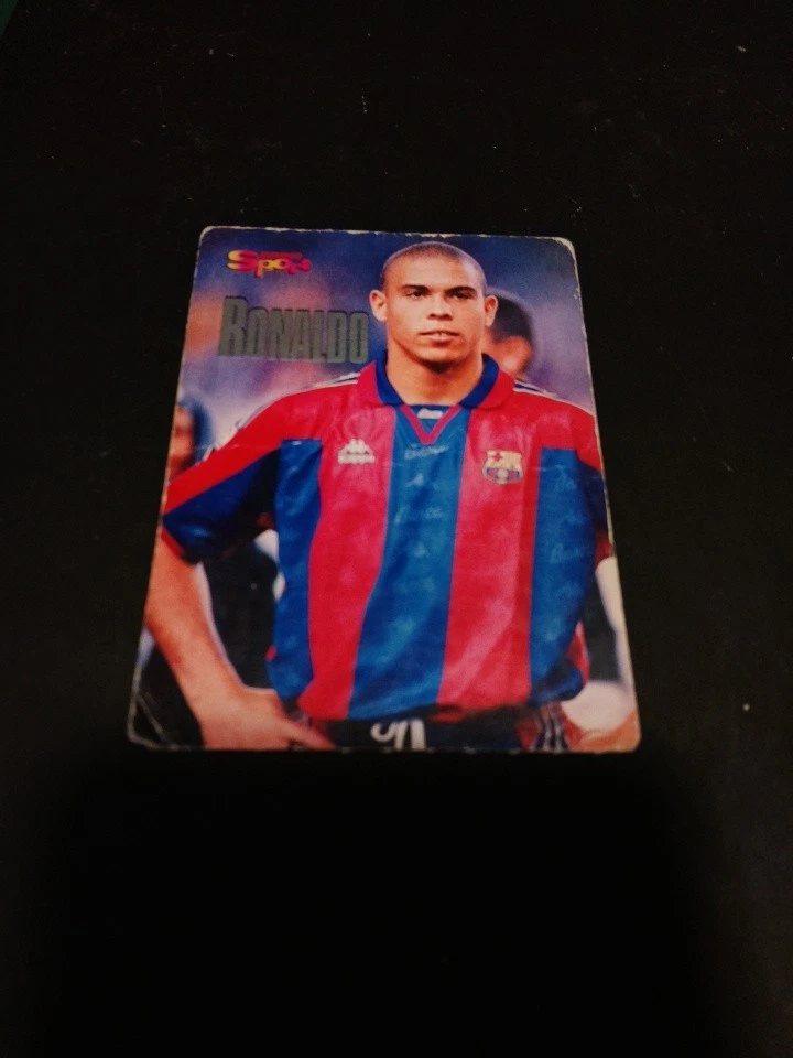 Ronaldo Il Fenomeno FC Barcelona BRAVO Sport Champion Card Barca FCB RARE selten - Bild 1 von 1