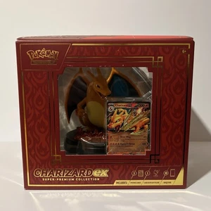 Charizard EX Super Premium Collection Statue Box – Reverse Holo Promo – Pokémon - Picture 1 of 5