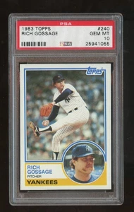 1983 Topps Set-Break #240 Rich Gossage PSA 10 GEM MINT - Bild 1 von 2