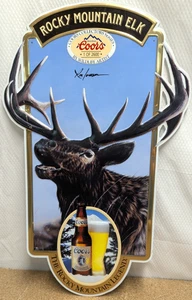 1991 Coors Rocky Mountain Elk Collector's Edition Wildlife Bier Blechschild - Bild 1 von 4