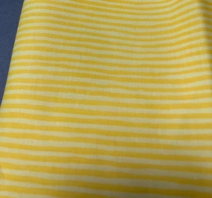 Yellow & Yellow Striped Cotton Fabric 15" x 44" Crafts Sewing Projects - Picture 1 of 6
